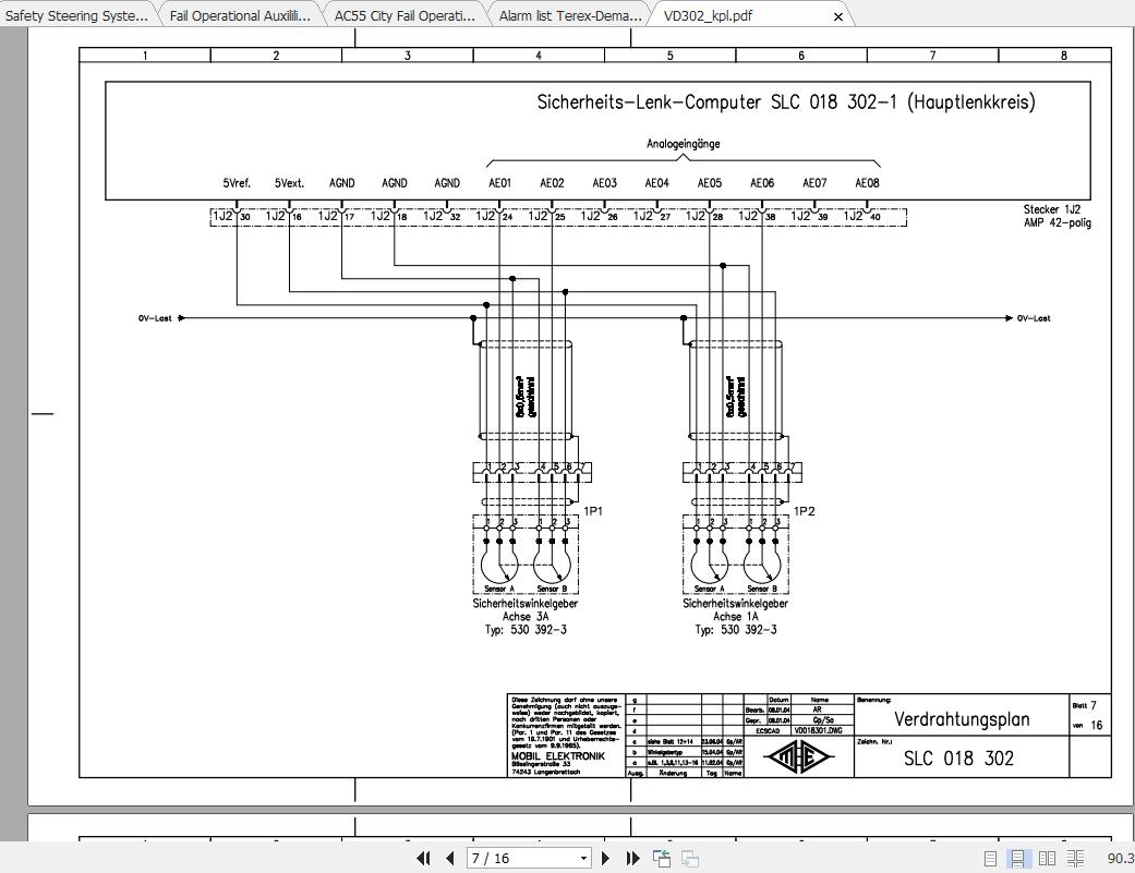 Terex AC55 1 City Crane Steering System Operating Manual 4