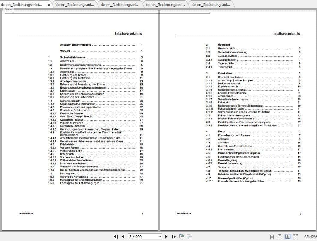 Terex AC 70C Operation and Maintenance ManualDe 2