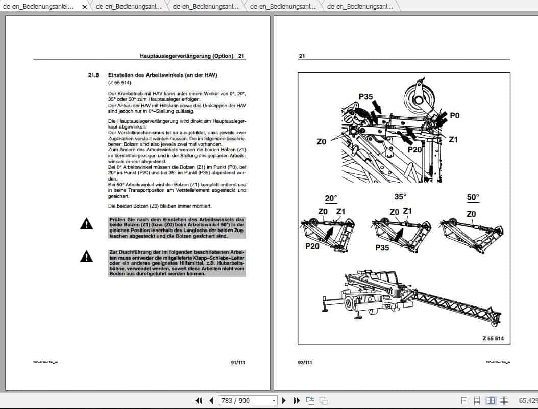 Terex AC 70C Operation and Maintenance ManualDe 5