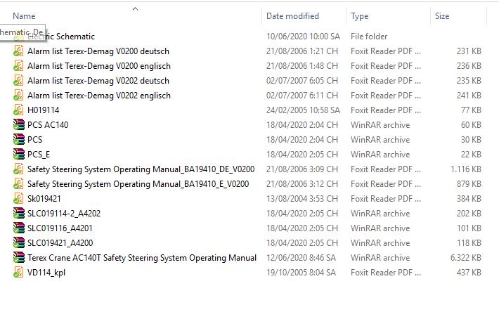 Terex Crane AC140T Safety Steering System Operating Manual 5