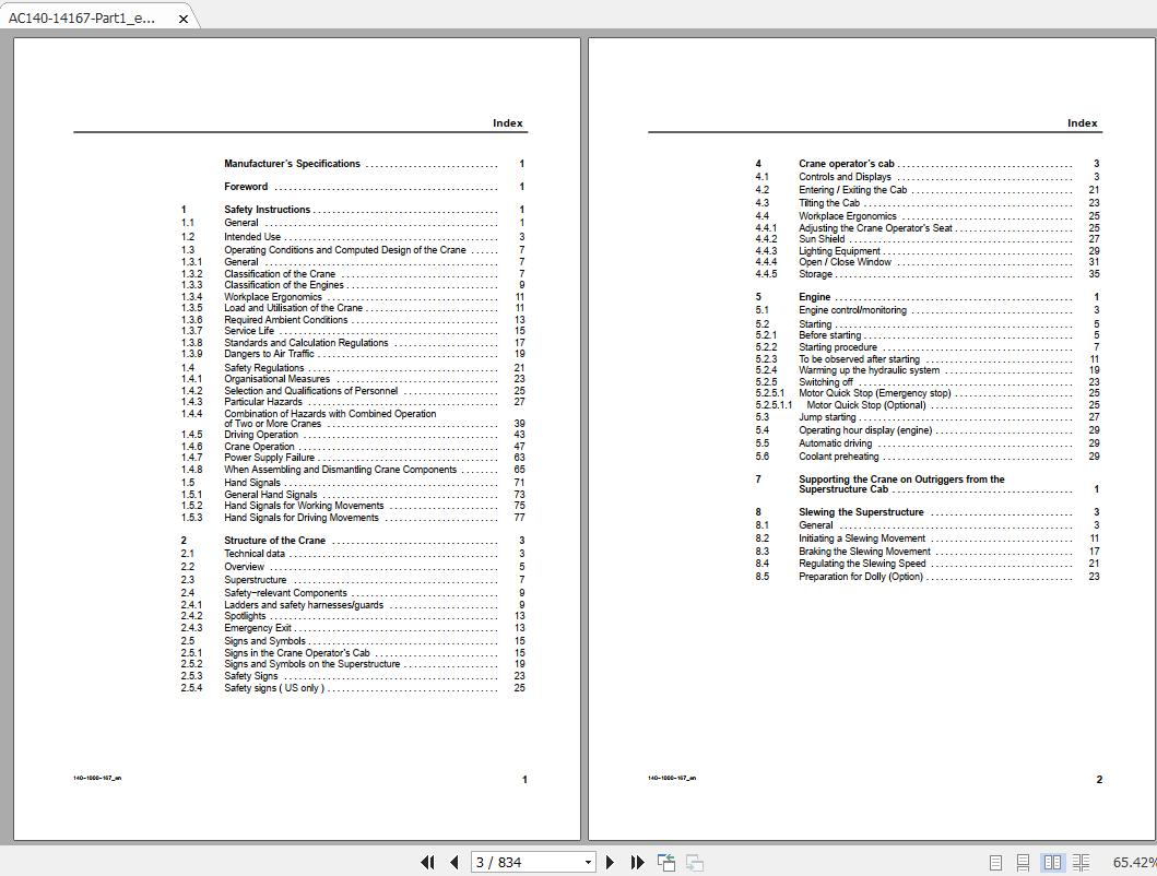Terex Crane AC140 Operation Manual 2
