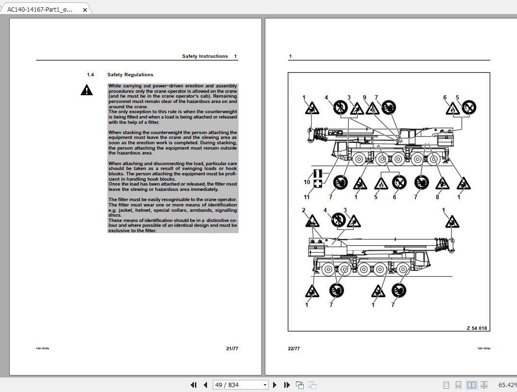 Terex Crane AC140 Operation Manual 3