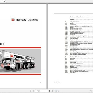 Terex Crane AC160 1 Operation Manual 1 3