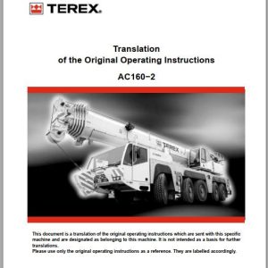 Terex Crane AC160 2 Operation Manual 1