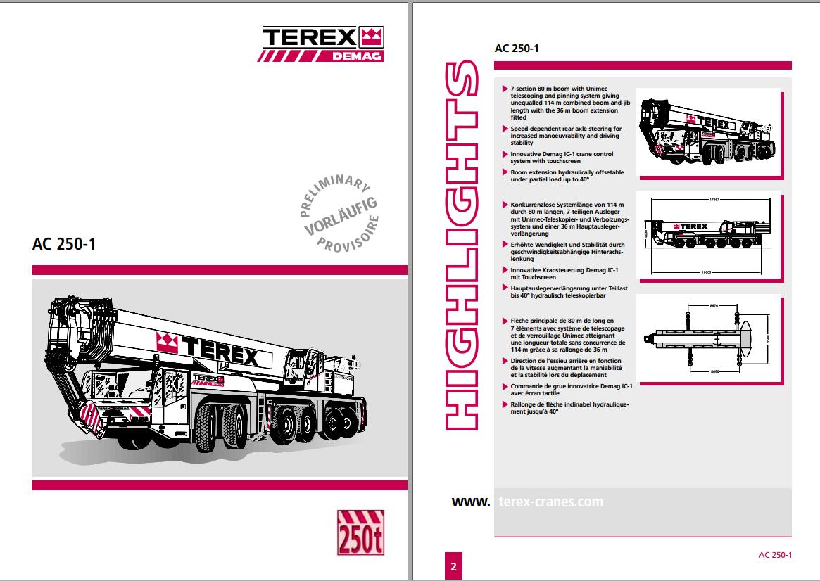 Terex Crane AC250 1 Technical Training Manual 1