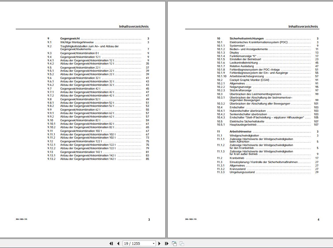 Terex Crane AC350 Operation Lubrication ManualDeutsch 1