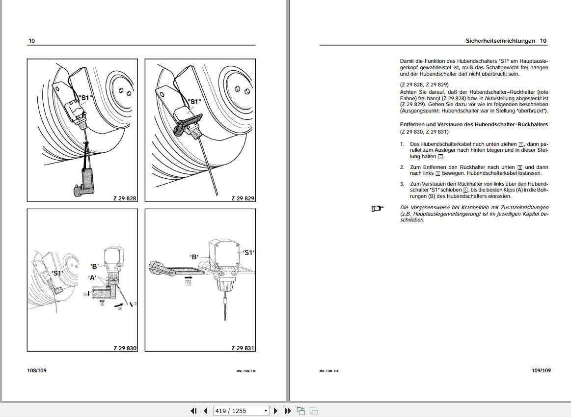 Terex Crane AC350 Operation Lubrication ManualDeutsch 2