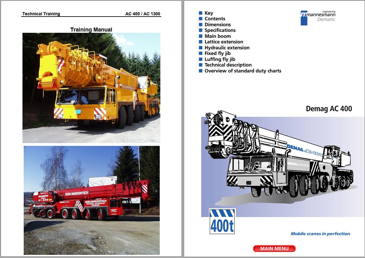 Terex Crane AC400 Technical Training Manual 1