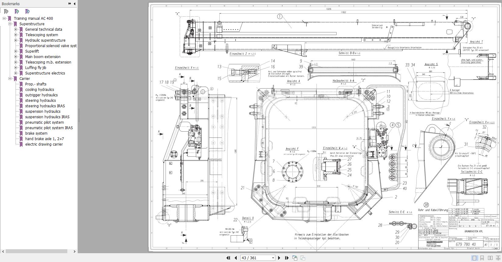 Terex Crane AC400 Technical Training Manual 2