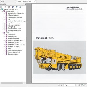Terex Crane AC665 Technical Training Manual 1
