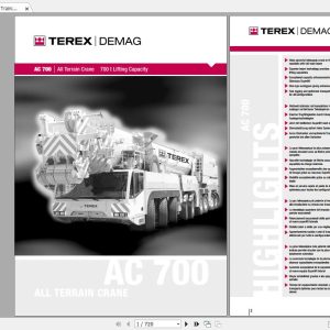 Terex Crane AC700 Technical Training Manual 1