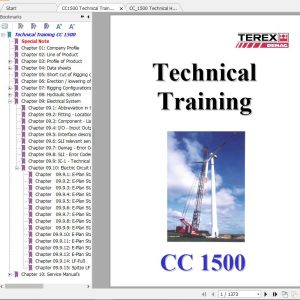 Terex Crane CC1500 Technical Training Manual 1