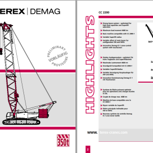 Terex Crane CC2200 Technical Training Manual 1