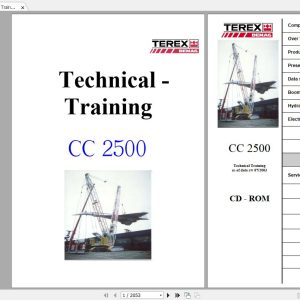 Terex Crane CC2500 Technical Training Manual 1