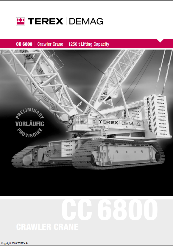 Terex Crane CC6800 Technical Training Manual 1