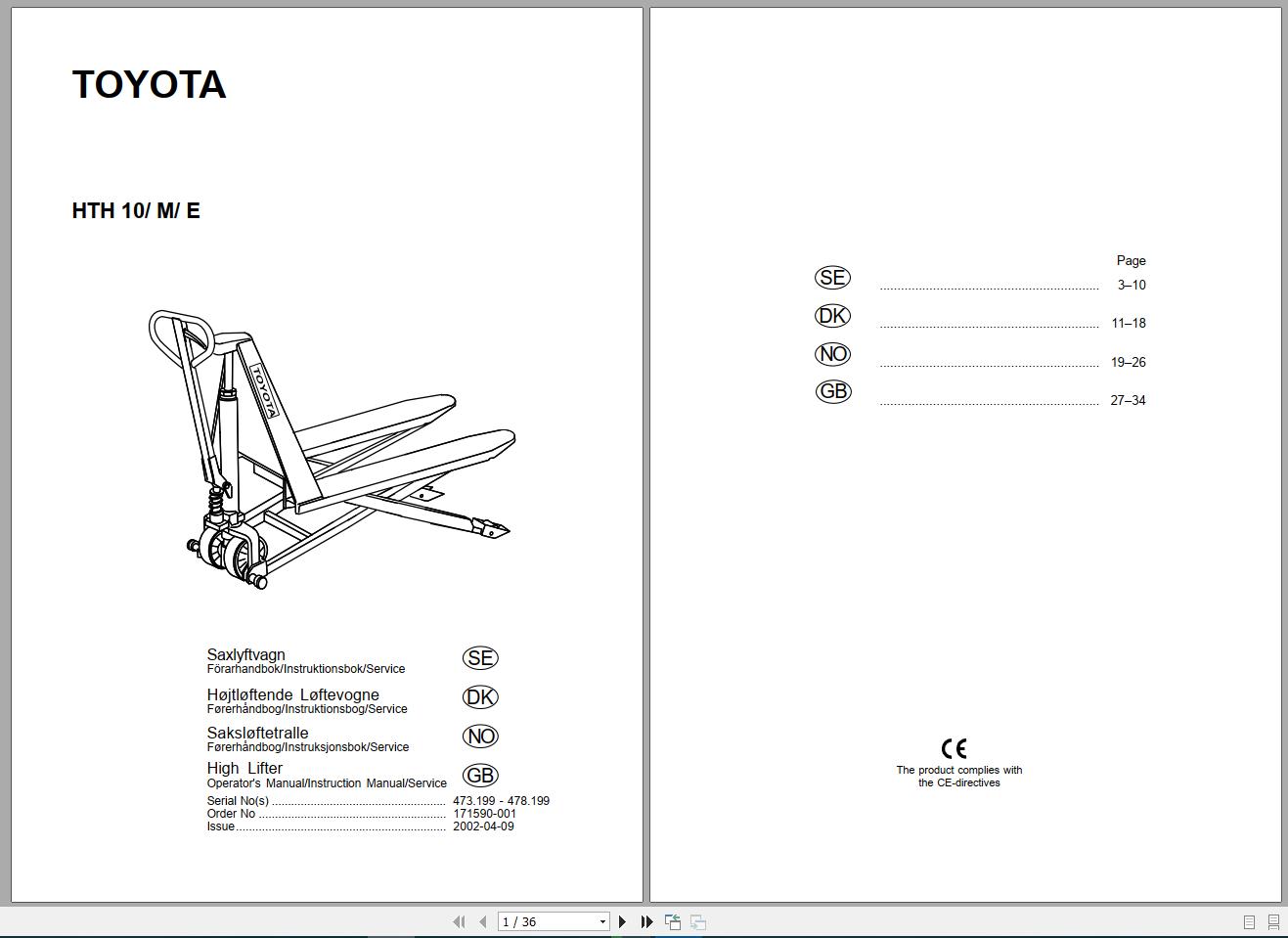Toyota Forklift Truck Service Manuals PDF 434GB DVD6