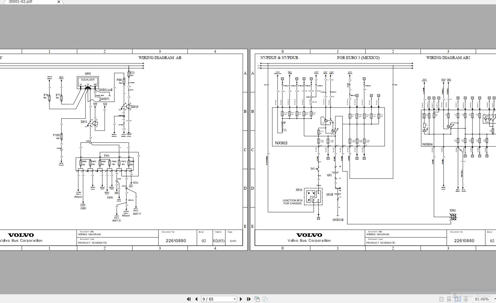 Volvo B13R Trucks Service Manual Buses Wiring Diagrams 4