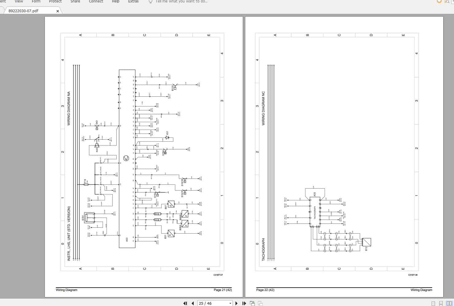 Volvo B7FB Trucks Service Manual Buses Wiring Diagrams 3