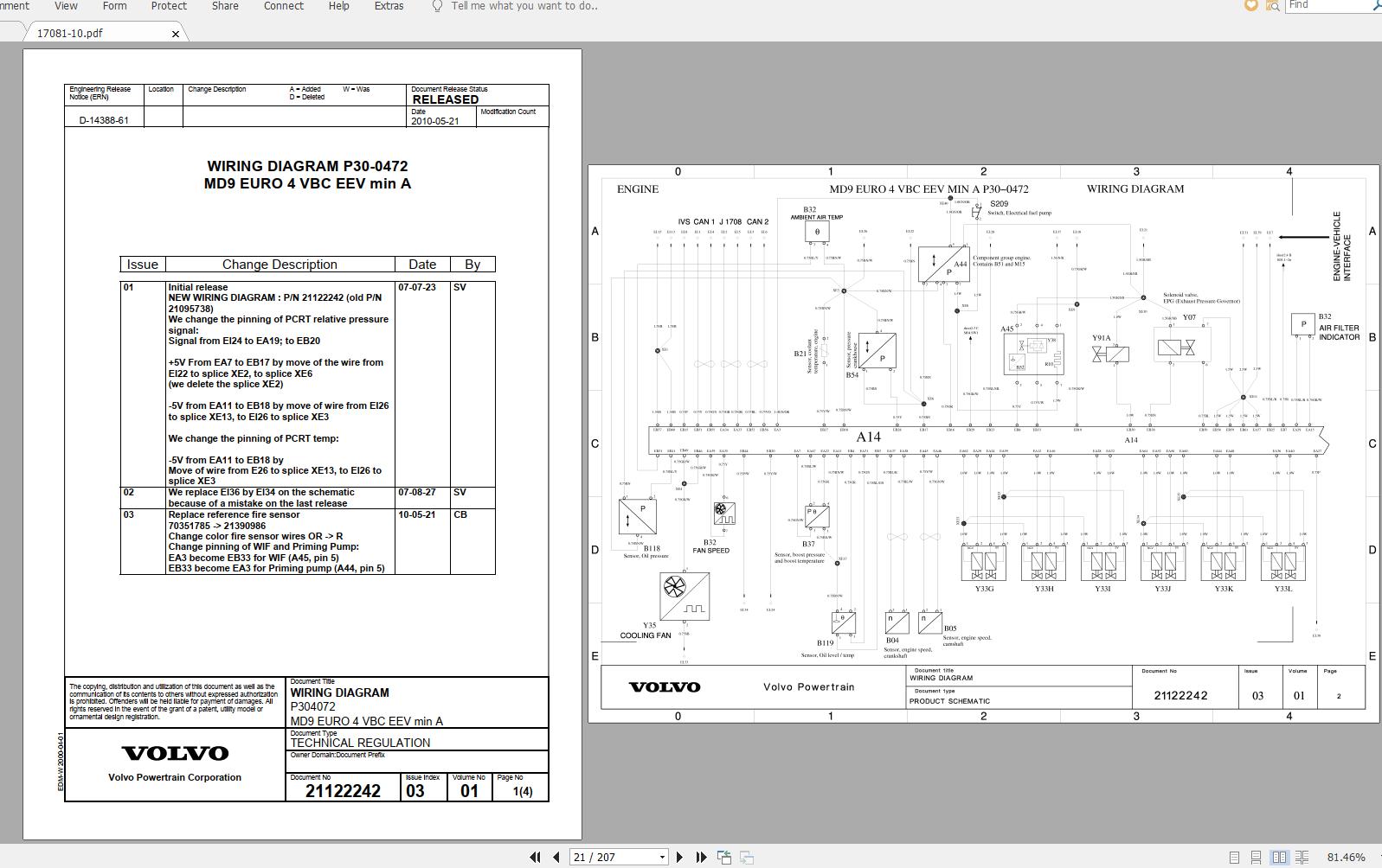 Volvo B9TL Trucks Service Manual Buses Wiring Diagrams 3