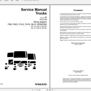 Volvo FH12 Trucks Service Manual Buses Wiring Diagrams 1