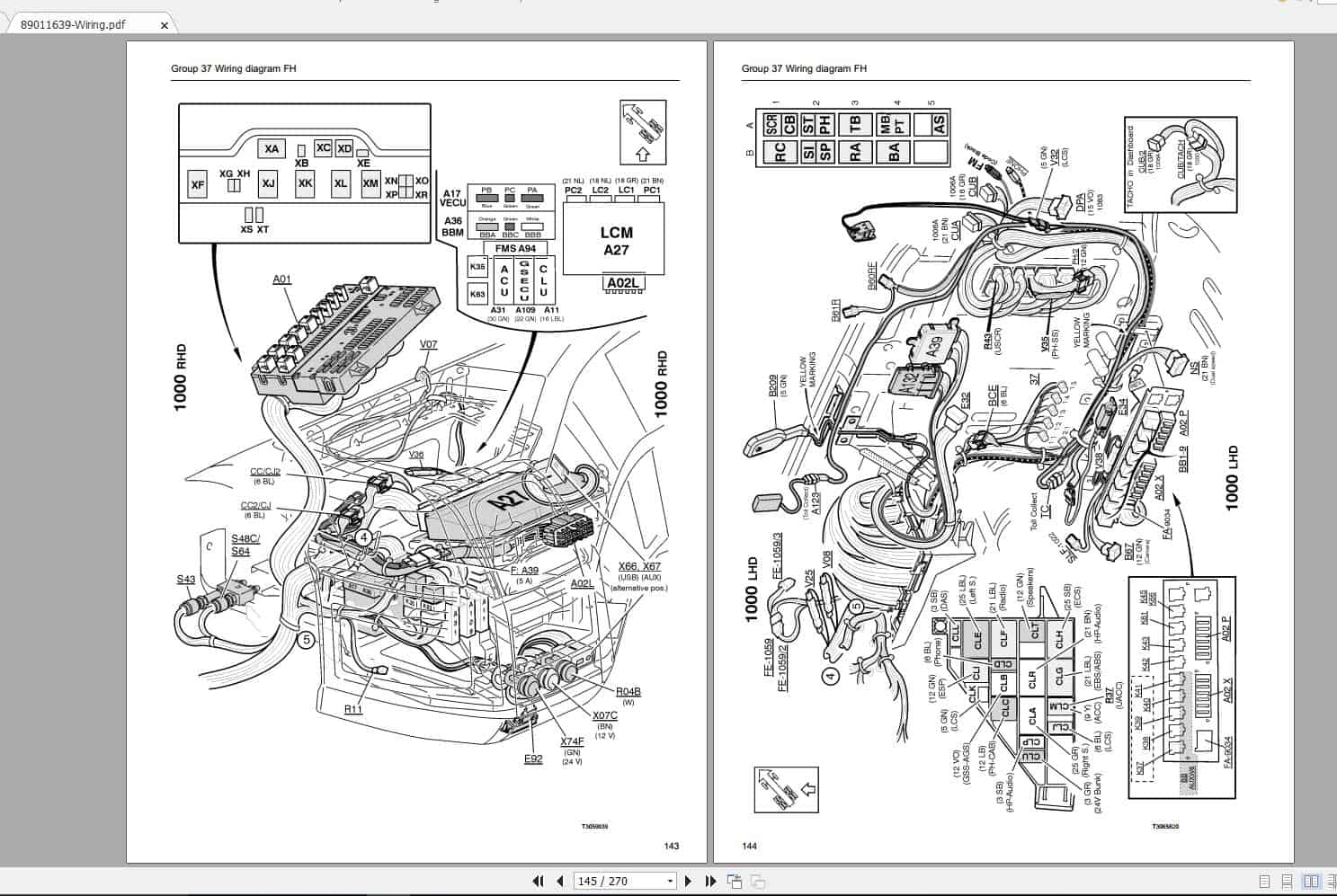 Volvo FH Trucks Service Manual Buses Wiring Diagrams 4