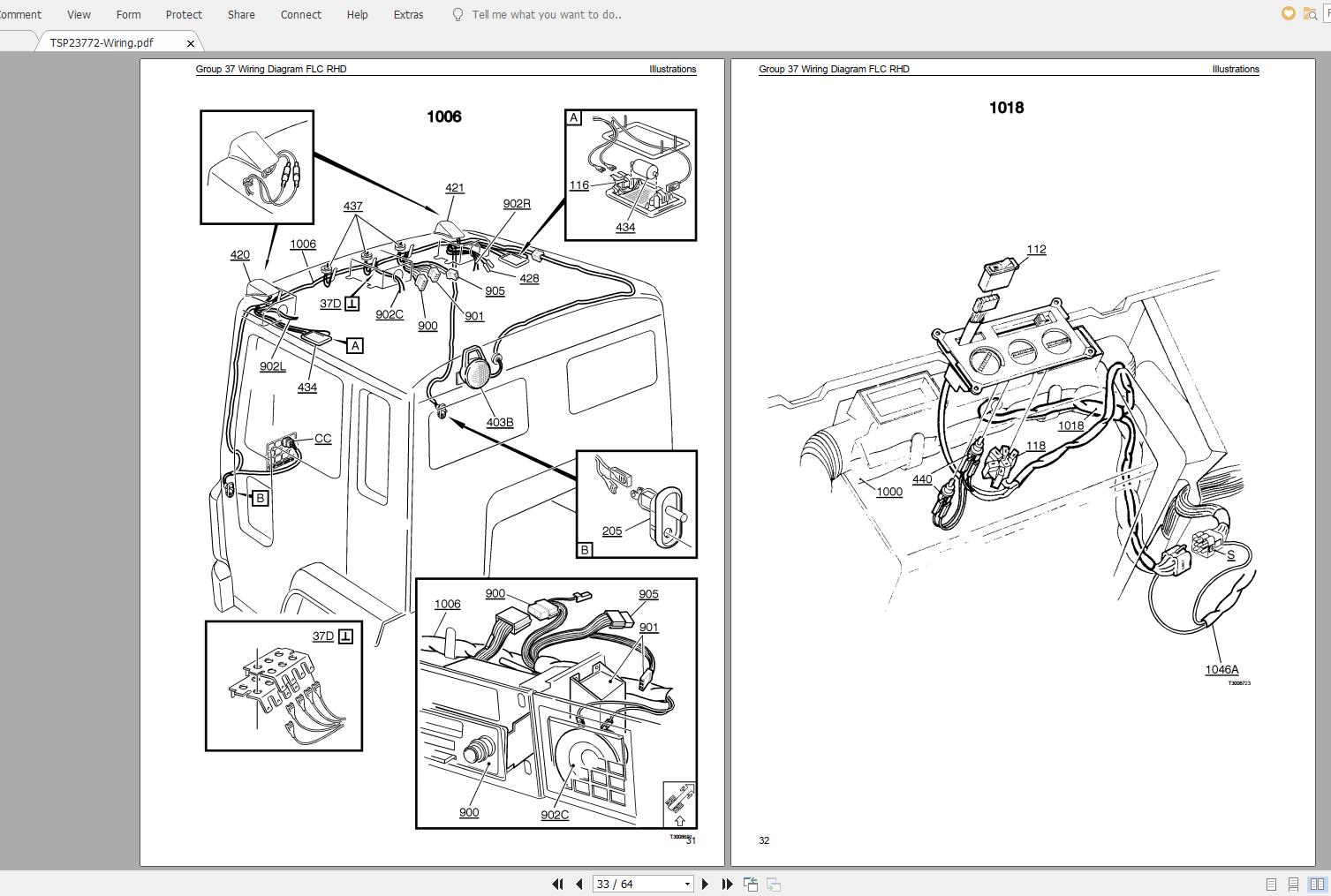 Volvo FLC Trucks Service Manual Buses Wiring Diagrams 4