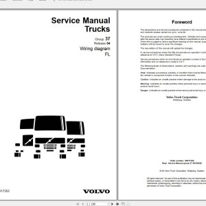 Volvo FL Trucks Service Manual Buses Wiring Diagrams 1