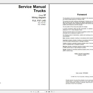 Volvo FS7 Trucks Service Manual Buses Wiring Diagrams 1