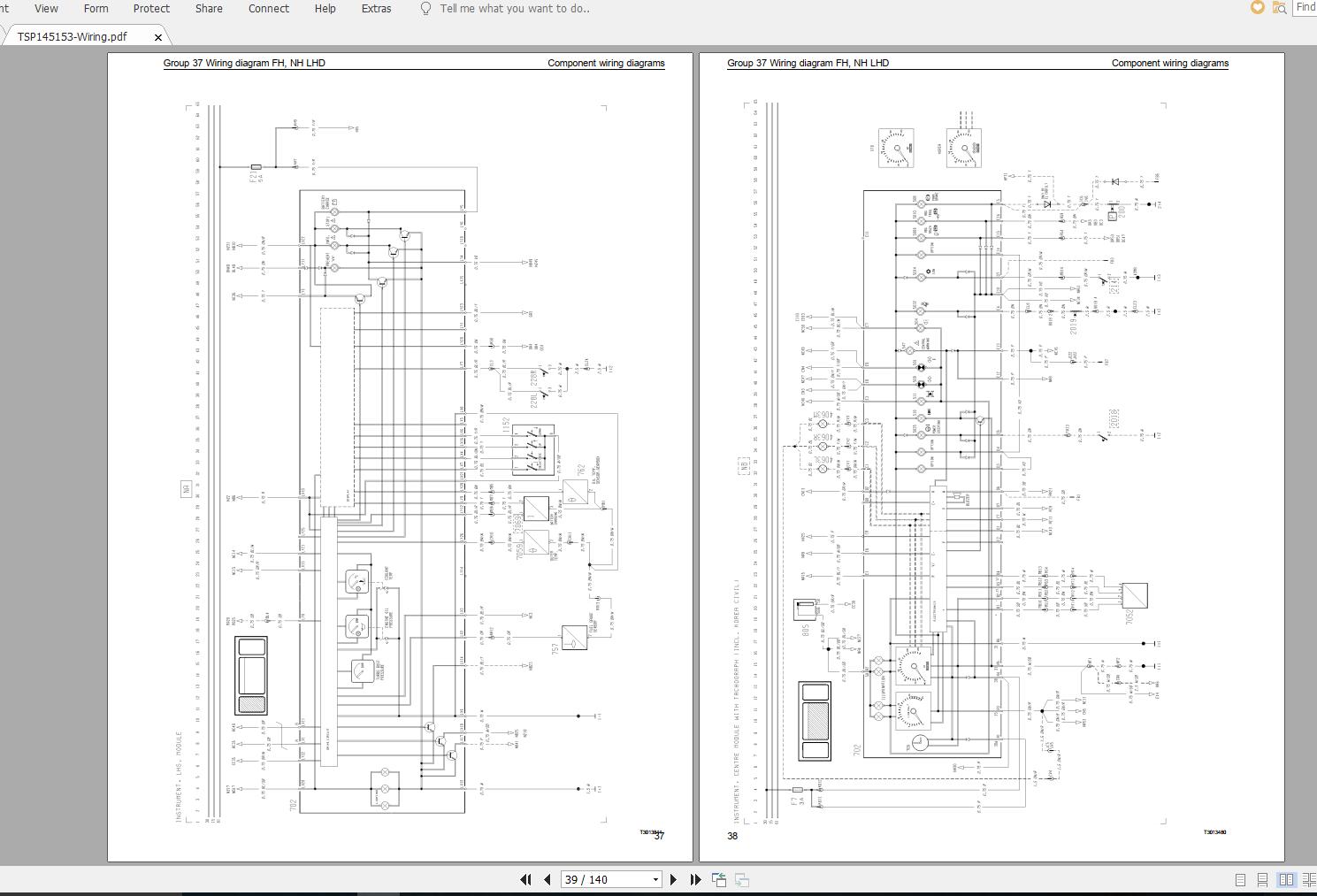 Volvo NH12 Trucks Service Manual Buses Wiring Diagrams 4