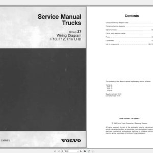 Volvo Trucks F10 F12 F16 LHD Wiring DiagramTSP23688 1 1