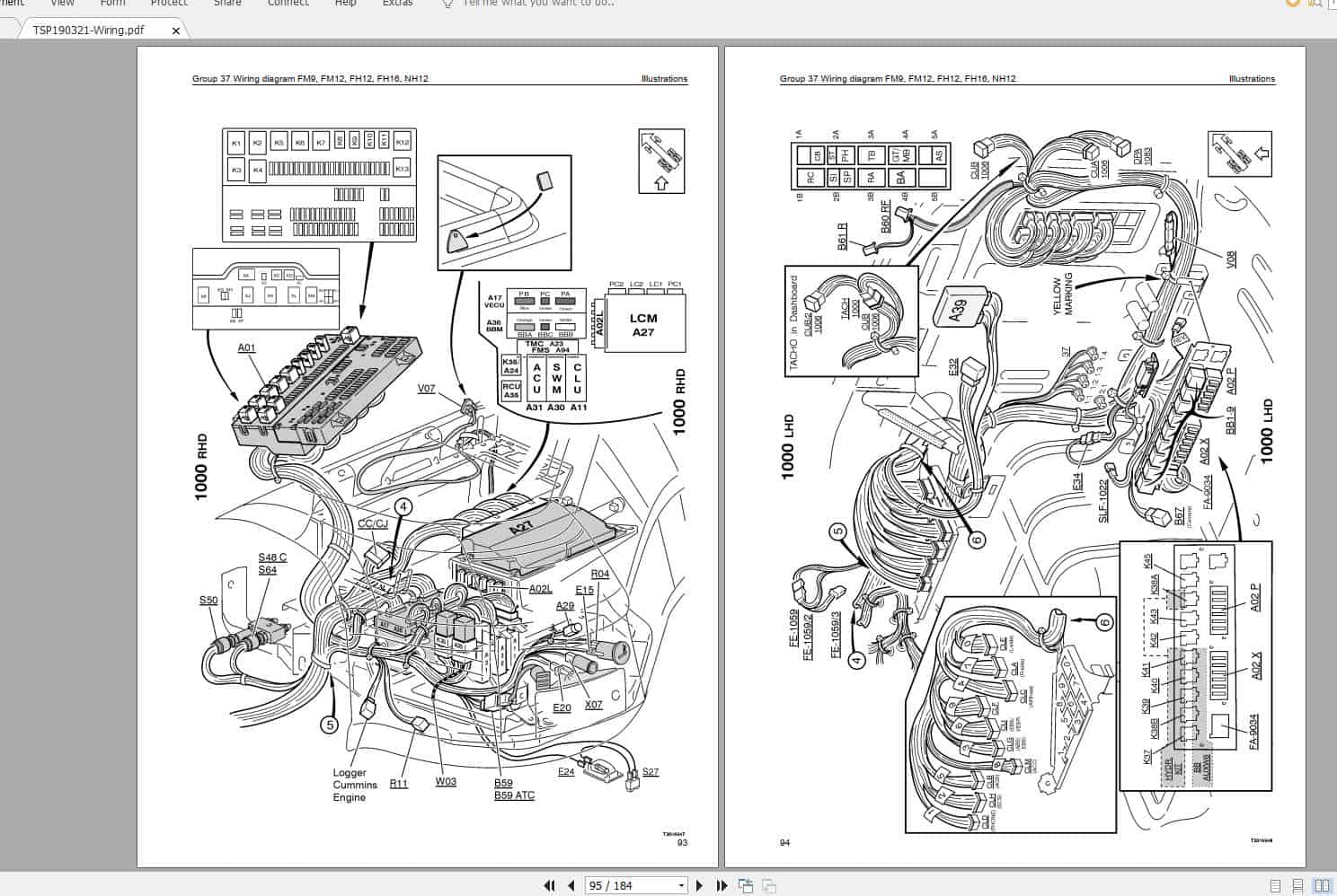 Volvo Trucks Service Manual Buses Wiring Diagrams 4 1