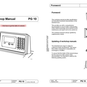 Vpimespo Forklift Pg10 Workshop Manual8054146 3