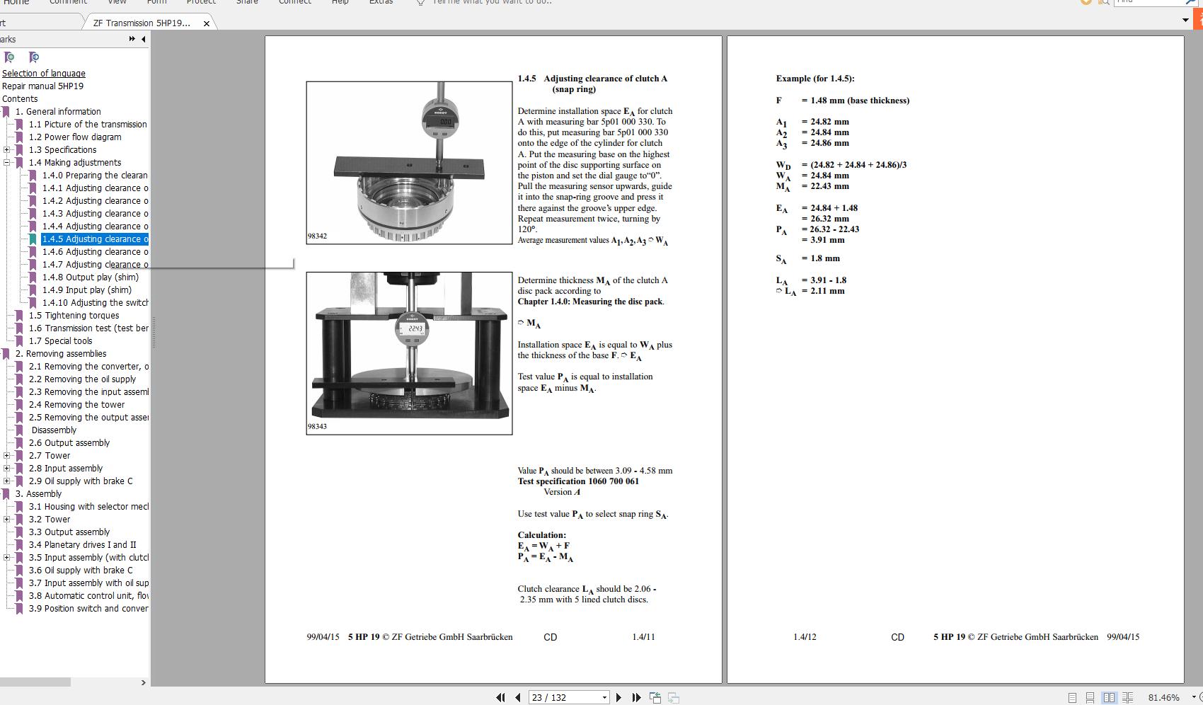ZF Transmission 5HP19E Repair Manual 2