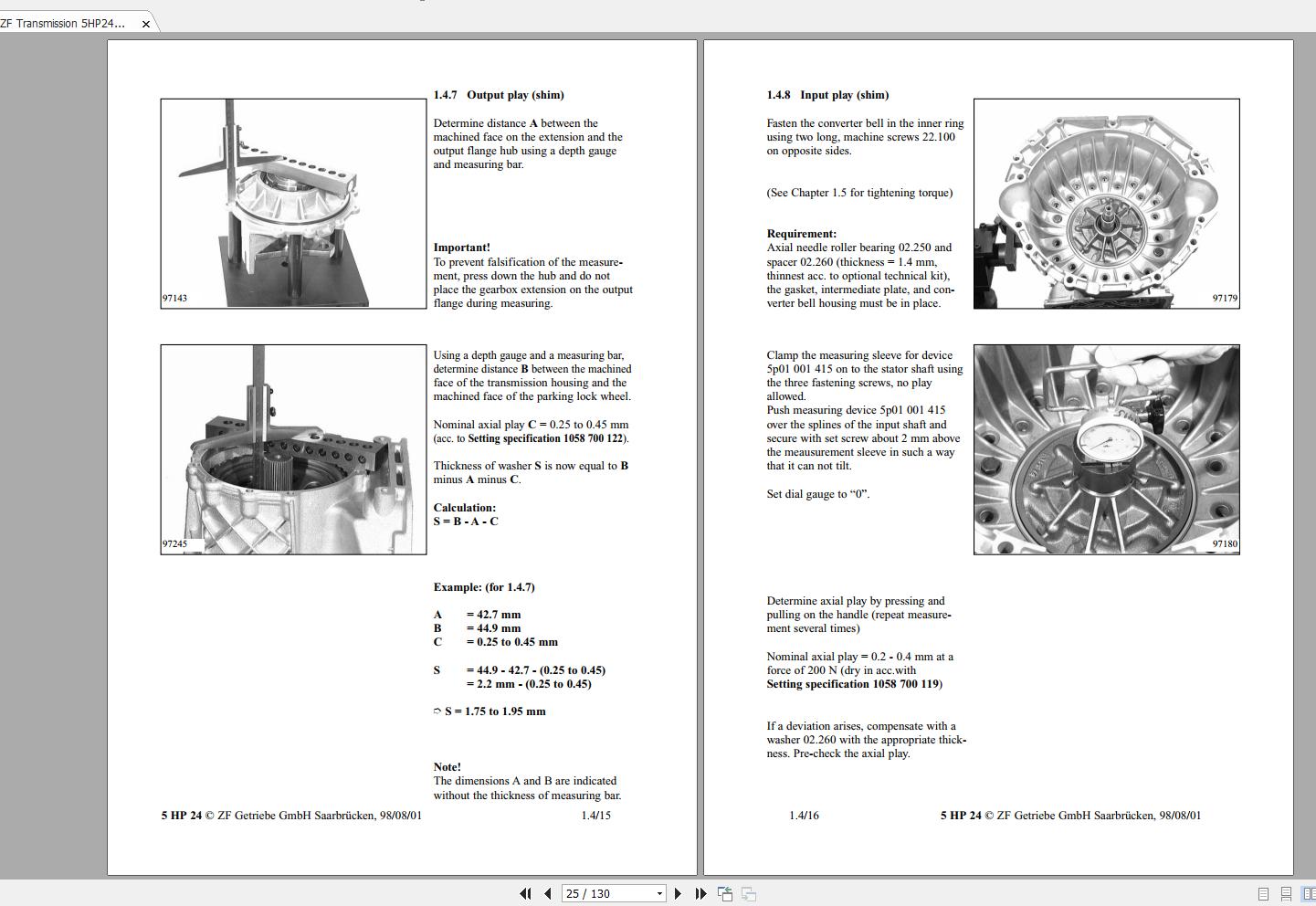 ZF Transmission 5HP24E Repair Manual 2