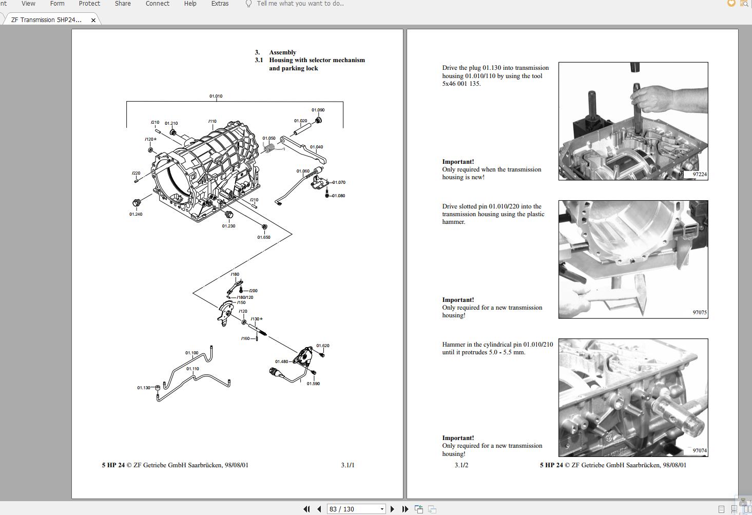 ZF Transmission 5HP24E Repair Manual 4