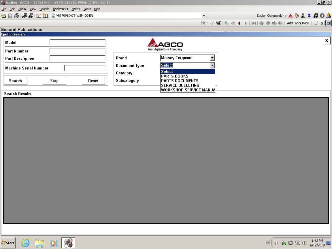 05 Select DocTypeAGCO AG Agricultural ALL Database NA Updated 012020