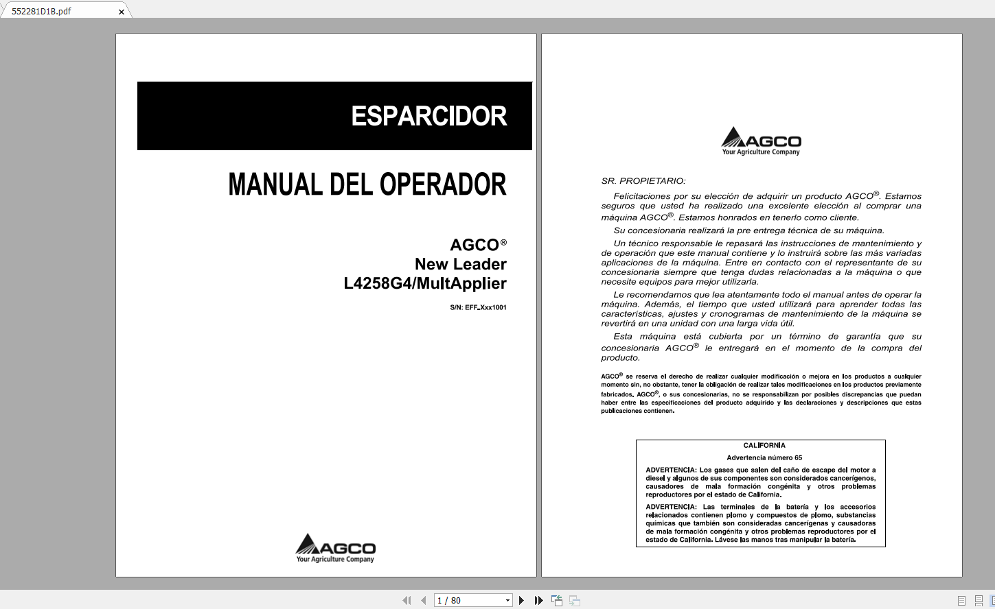 Ag Chem EU Euro Agricultural Full 012020 PDF DVD Workshop Service Manuals 3 1