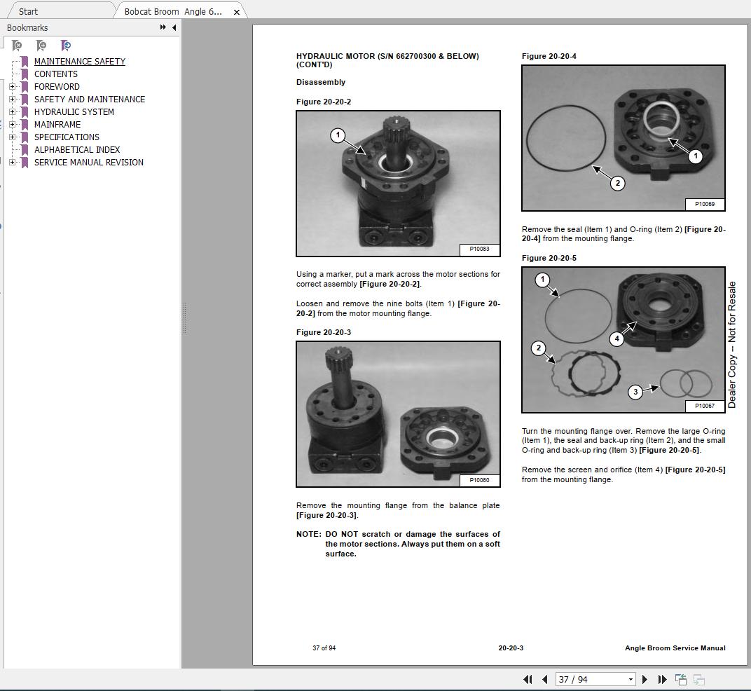 Bobcat Angle Broom 84V Service Manual_6901448