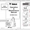 Bobcat Backhoe 406 835S Operation Maintenance Manuals 2