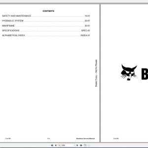 Bobcat Backhoe 607 937S Service Manual6900622 2