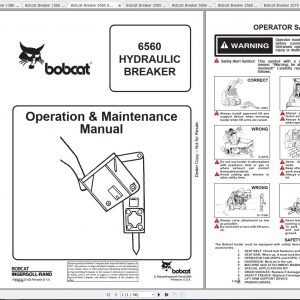 Bobcat Breaker 1250 6560 Operation Maintenance Manuals 1