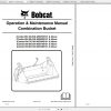 Bobcat Combination Concrete Mixing Bucket Operation Maintenance Manuals 2