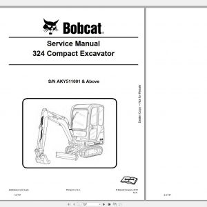 Bobcat Compact Excavator 324 Service Manual6989593 1