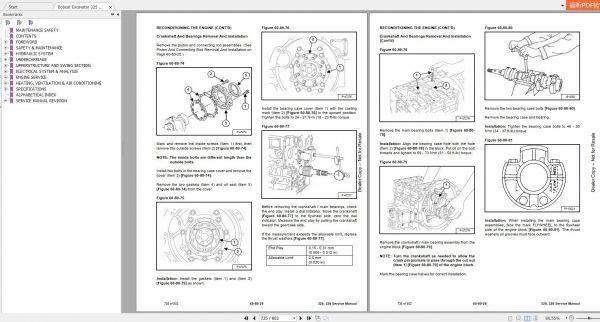 Bobcat Compact Excavator 325 328 Service Manual6986940 4