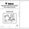 Bobcat Compact Excavator 335 Operation Maintenance Manuals 1
