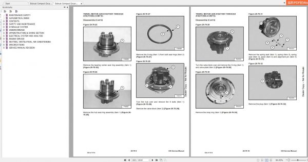 Bobcat Compact Excavator 335 Service Manual 4