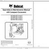 Bobcat Compact Excavator 435 Operation Maintenance Manuals 1