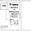 Bobcat Compact Excavator 442 Operation Maintenance Manuals 1