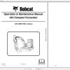 Bobcat Compact Excavator 442 Operation Maintenance Manuals 2