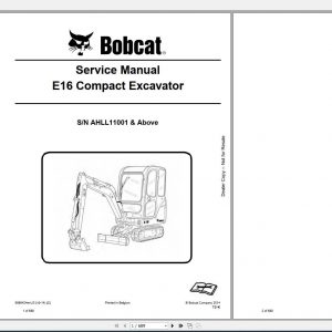 Bobcat Compact Excavator E16 Service Manual6989424 1